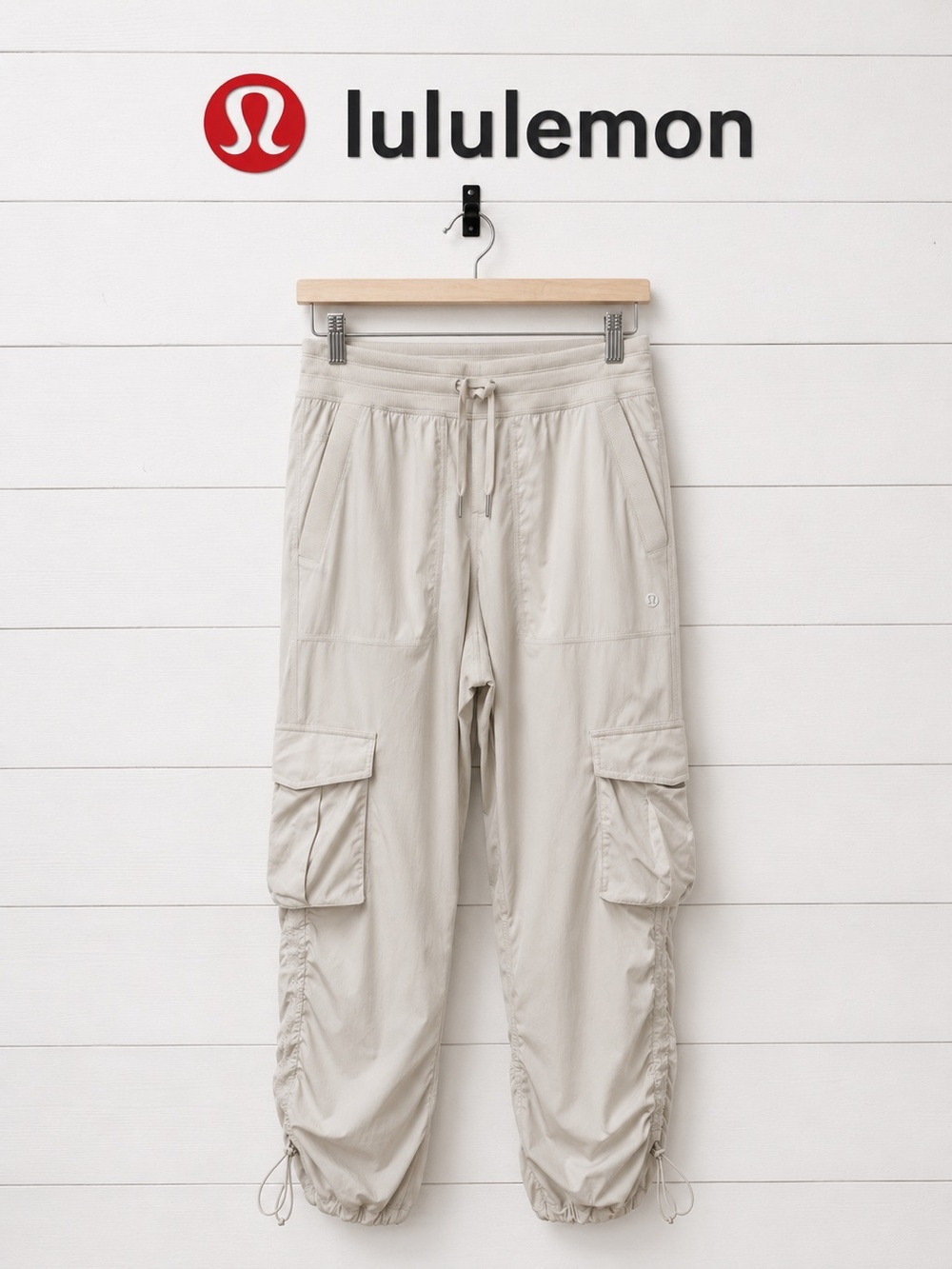 Lululemon Dance Studio Relaxed-Fit Mid-Rise Cargo Pants – Beige – Size S